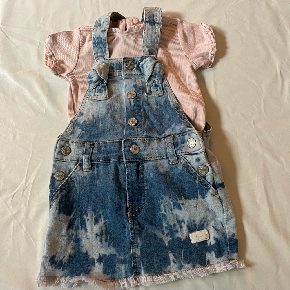 Infant Denim Overall Skirt